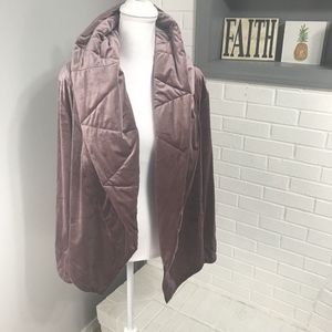 Young Fabulous & Broke Velvet Hooded Cardigan